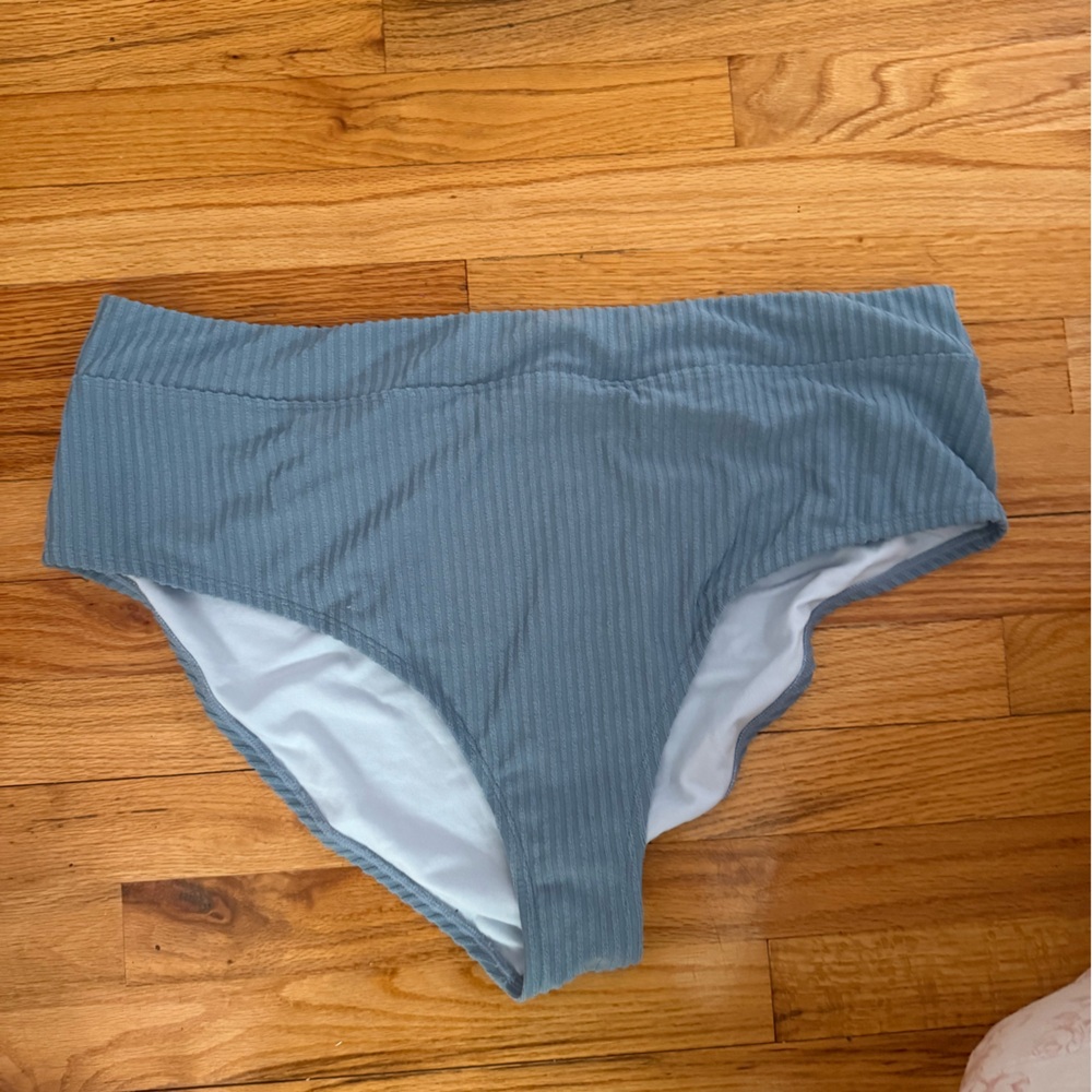 Plus Size Swim Bottom Light Blue